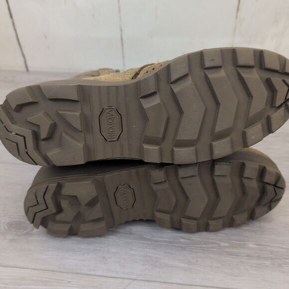 Jungle Combat Boots Mens 9.5 R Brown Leather Military Vibram Soles 2017 USA Made - Picture 4 of 13